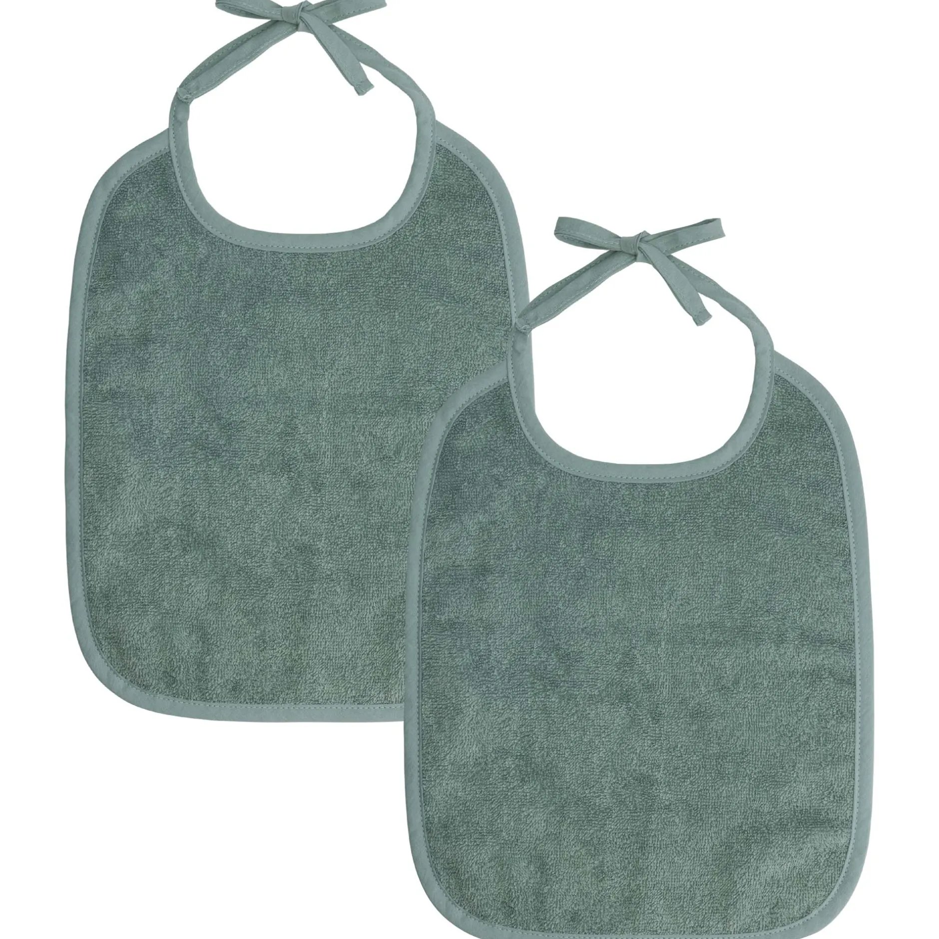 Slabbetjes*Prénatal basis slab 2 stuks groen