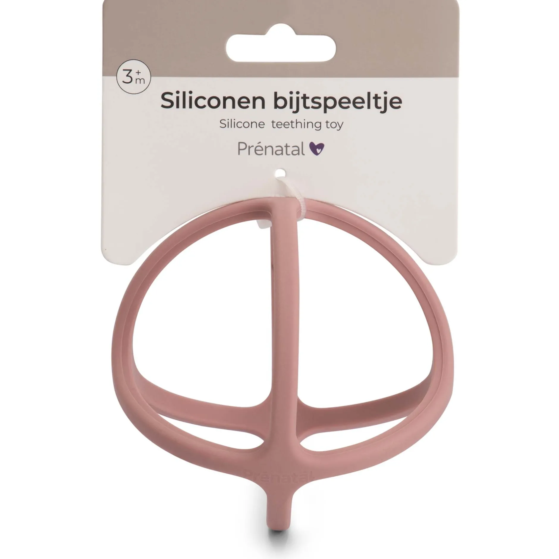 Feestartikelen|Kraamcadeaus*Prénatal bijtspeeltje bal roze