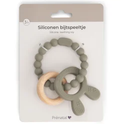 Feestartikelen|Kraamcadeaus*Prénatal bijtspeeltje konijn groen