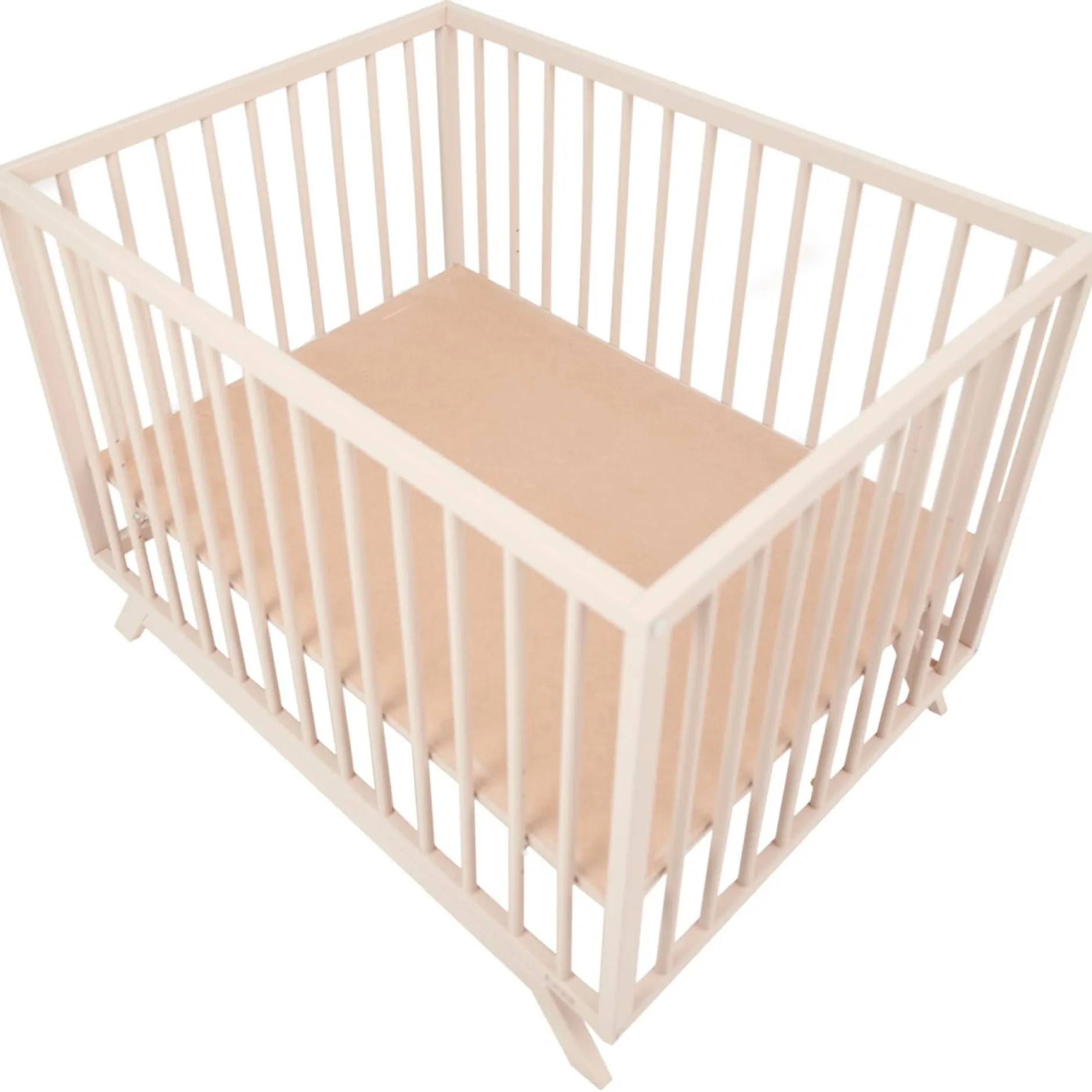 Boxen*Prénatal box Savi beige & boxmatras Ellis