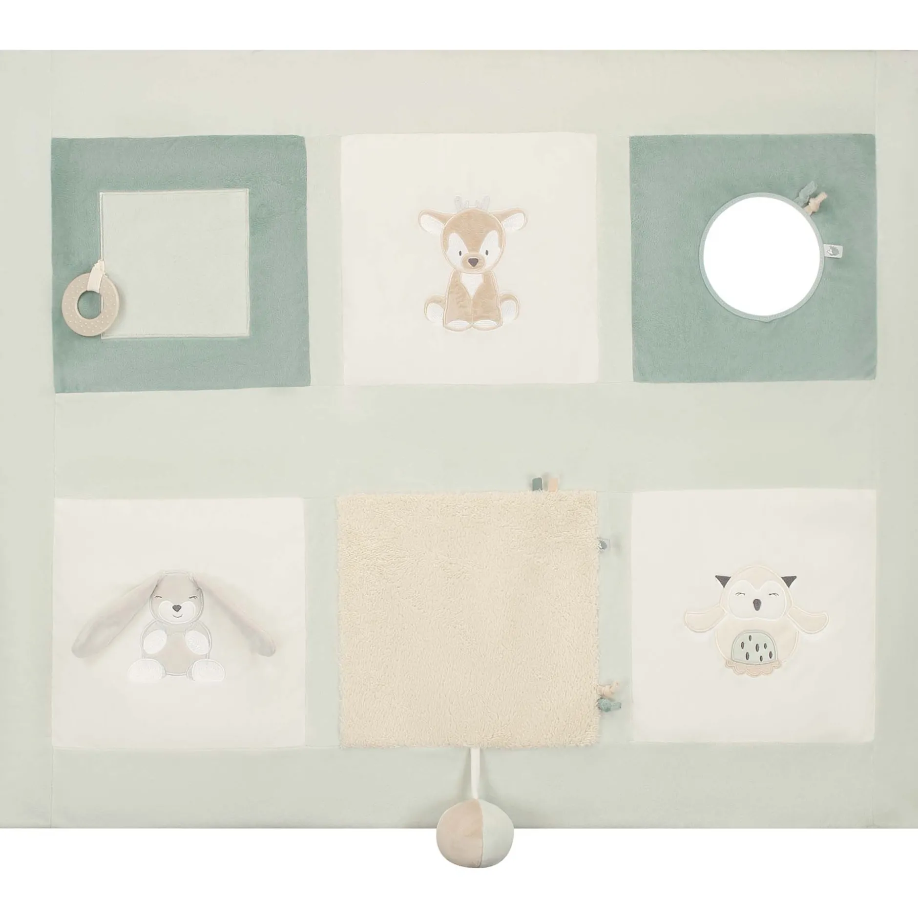 Boxkleden*Prénatal boxkleed Kleine Vriendjes Ivory White