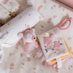 Buggyboekjes|Speelgoed Voor Onderweg*Prénatal buggyboekje hert Powder Pink