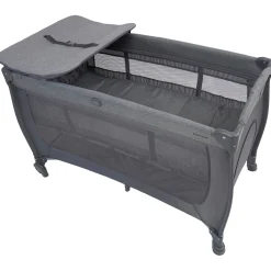 Campingbedden*Prénatal campingbed Beau Grey Melee Light