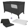 Campingbedden|Bundels En Combideals*Prénatal campingbed Evi zwart met matras & matrashoes