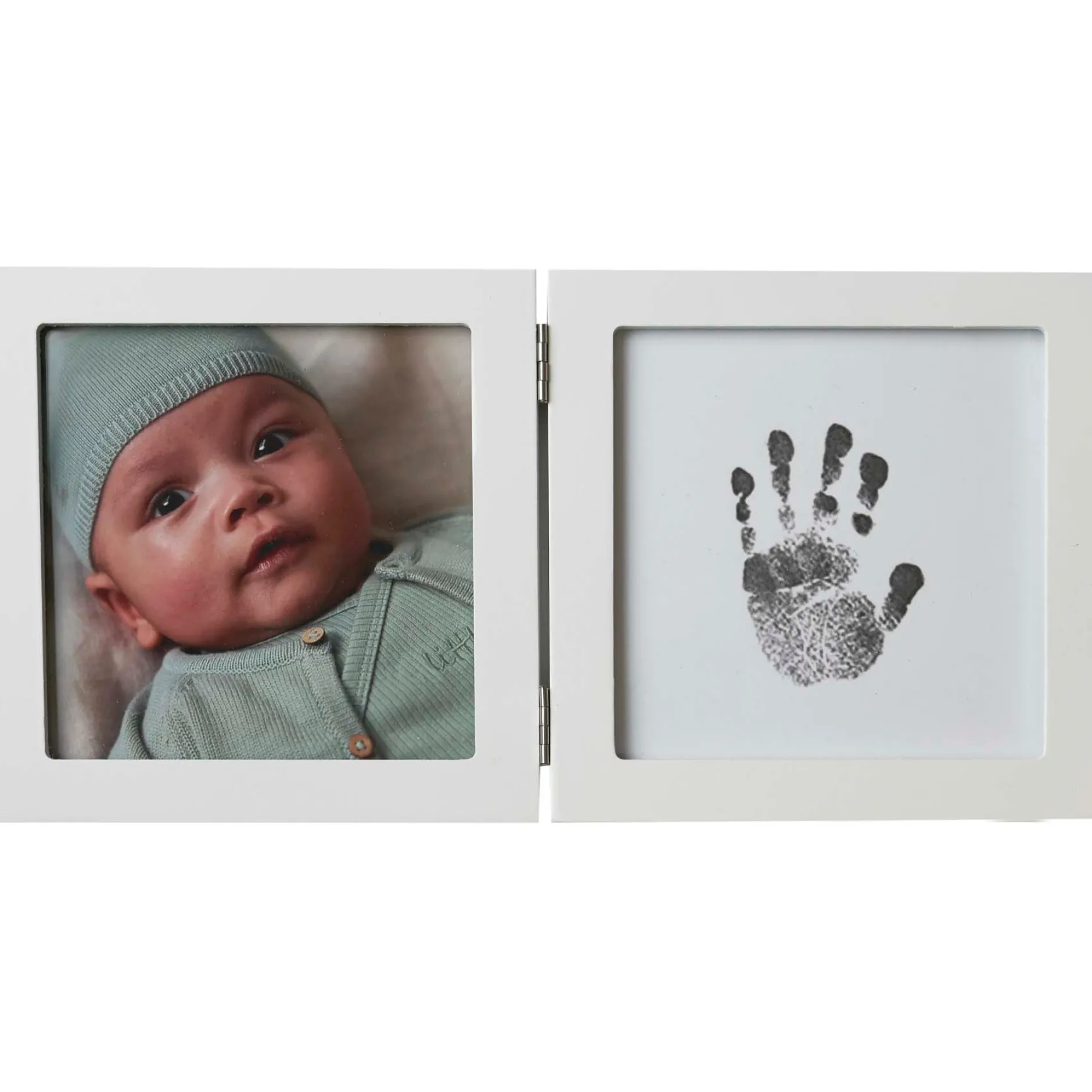 Feestartikelen|Kraamcadeaus*Prénatal fotolijst met inkt wit