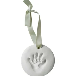 Feestartikelen|Kraamcadeaus*Prénatal gipsafdruk hanger White