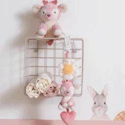 Hangspeelgoed|Speelgoed Voor Onderweg*Prénatal hangspeeltje hert Powder Pink