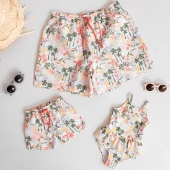 Zwembroeken|Zwemkleding*Prénatal heren zwemshort palm  all over print Multi