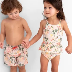 Zwembroeken|Zwemkleding*Prénatal heren zwemshort palm  all over print Multi