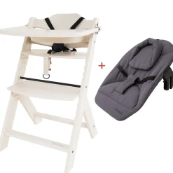 Wipstoelen & Bouncers*Prénatal houten kinderstoel Evan bundel wit