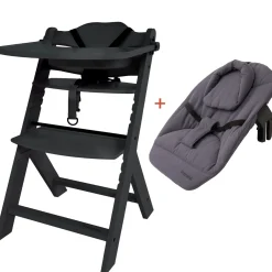 Wipstoelen & Bouncers*Prénatal houten kinderstoel Evan bundel zwart