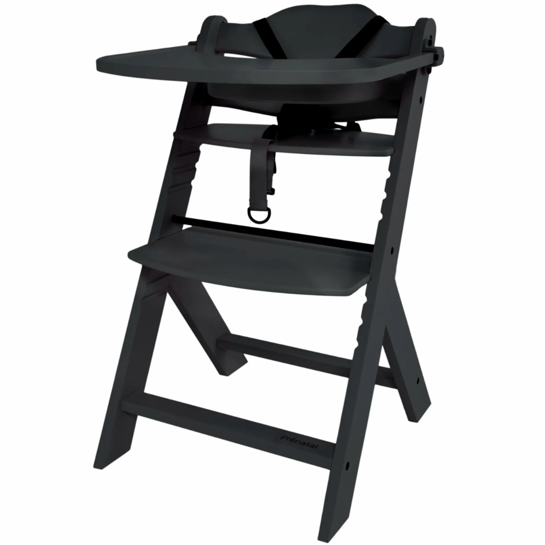 Wipstoelen & Bouncers*Prénatal houten kinderstoel Evan bundel zwart