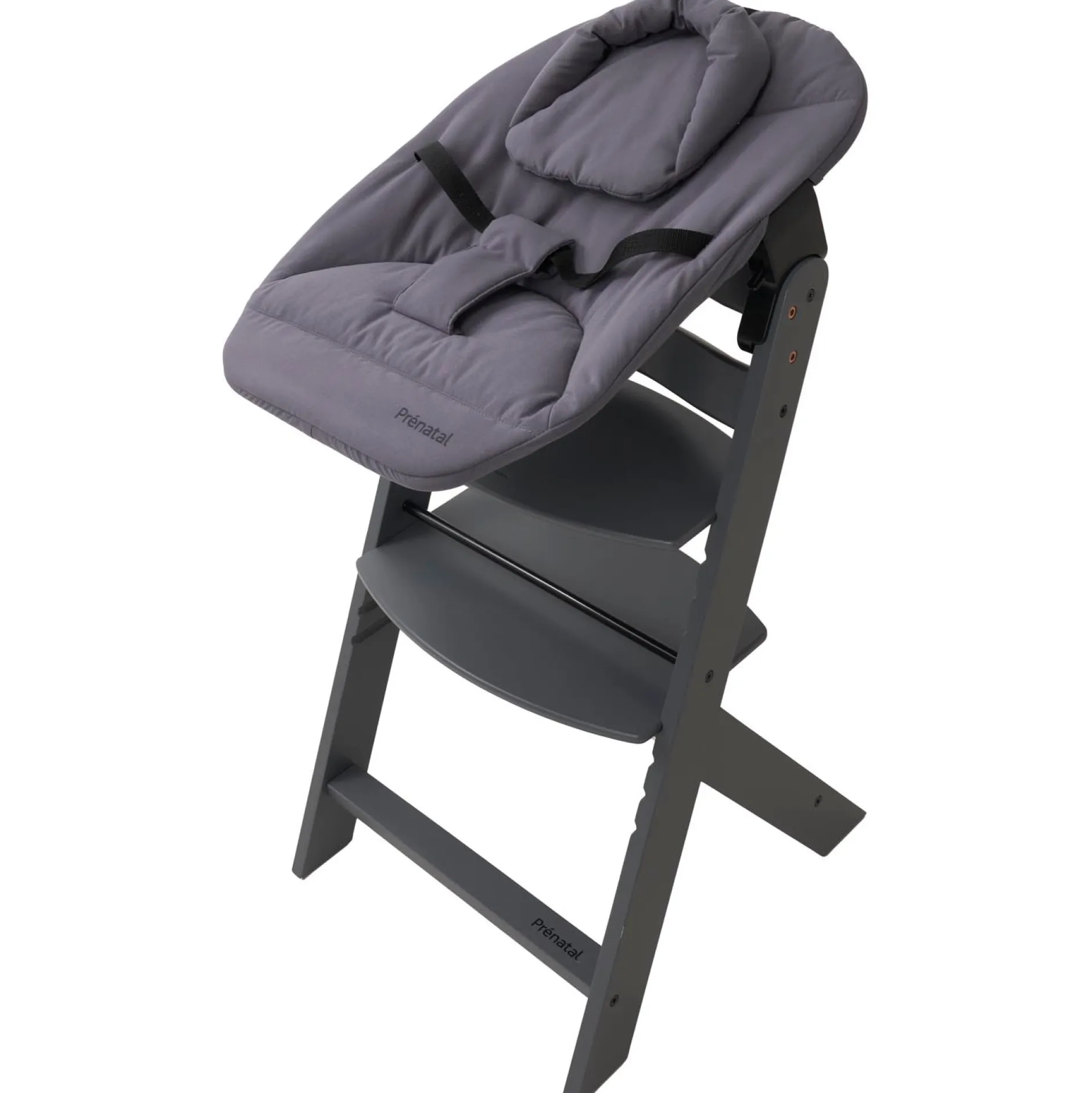 Wipstoelen & Bouncers*Prénatal houten kinderstoel Evan bundel zwart