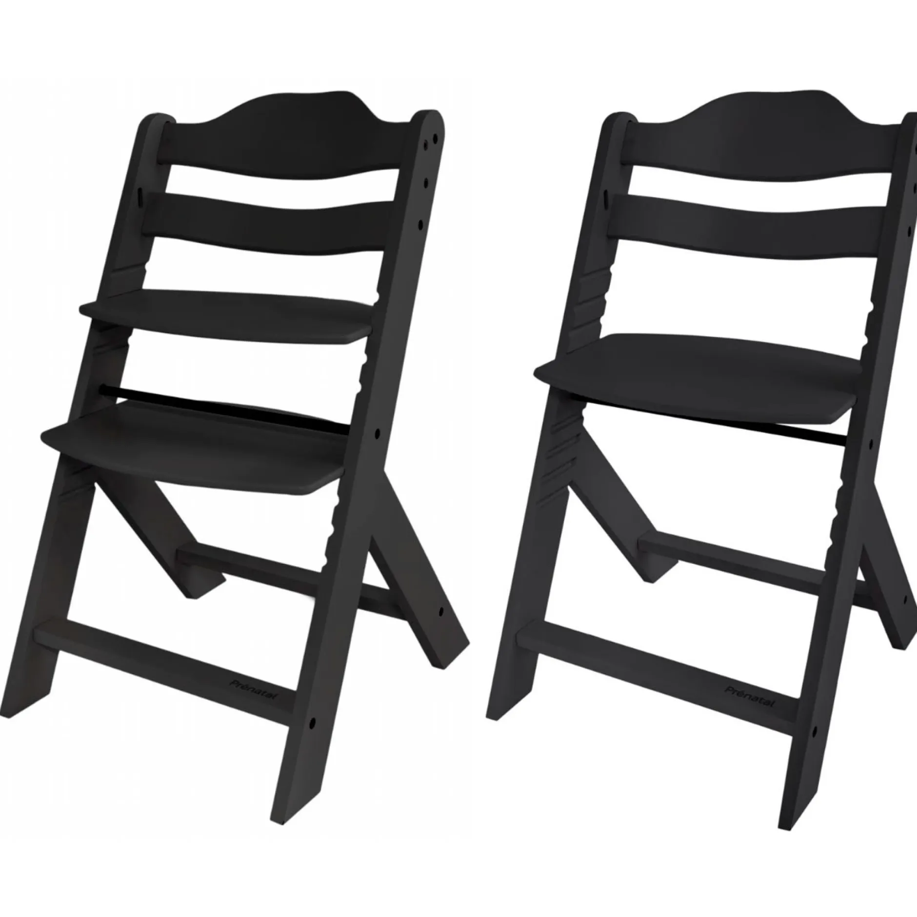 Wipstoelen & Bouncers*Prénatal houten kinderstoel Evan bundel zwart