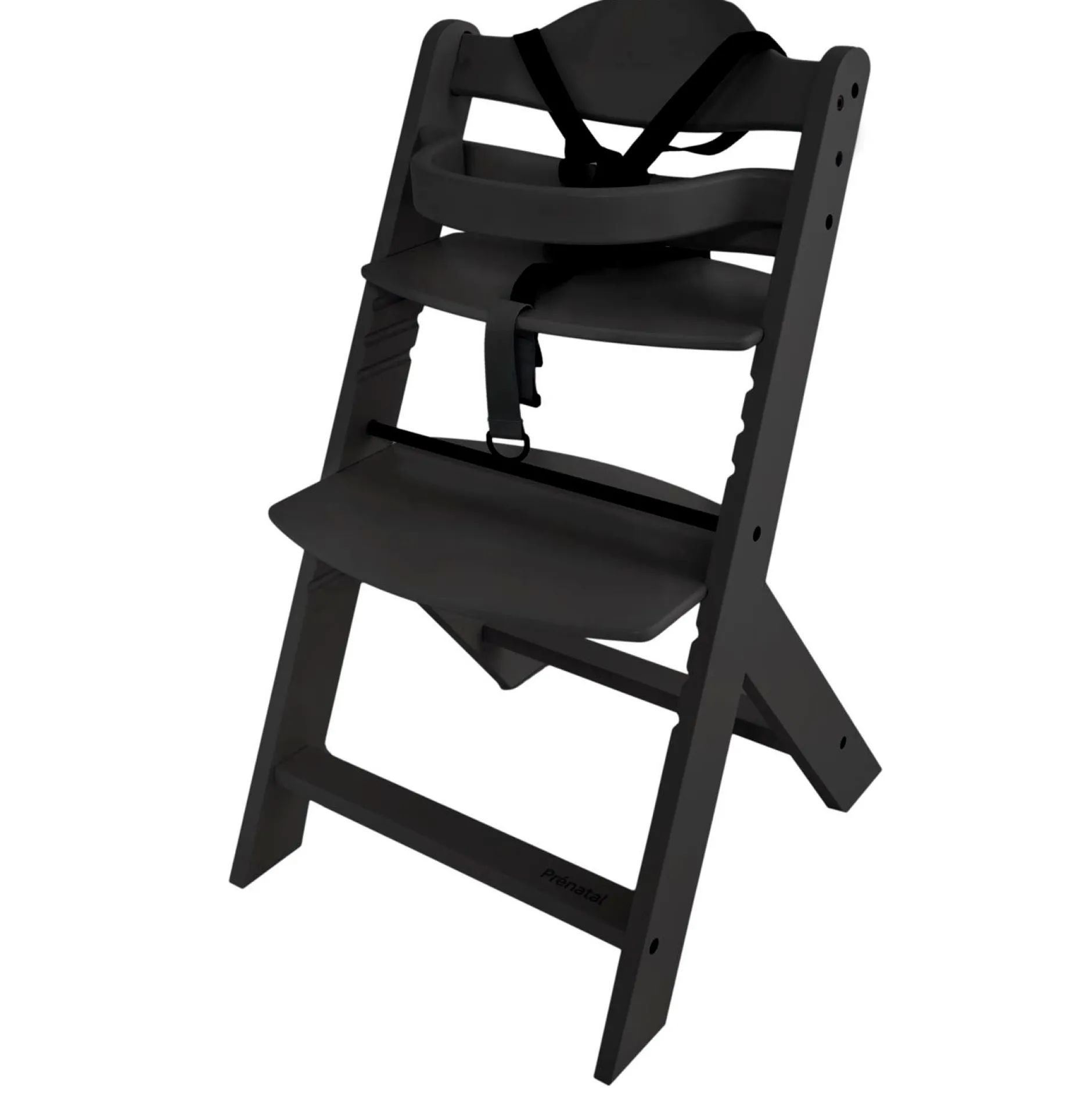 Wipstoelen & Bouncers*Prénatal houten kinderstoel Evan bundel zwart