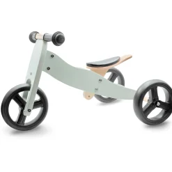 Loopfietsen & Loopwagens|Buitenspeelgoed*Prénatal houten loopfiets 4-in-1 Soft Green Grey