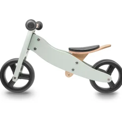 Loopfietsen & Loopwagens|Buitenspeelgoed*Prénatal houten loopfiets 4-in-1 Soft Green Grey