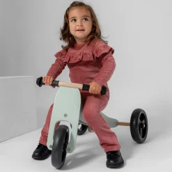 Loopfietsen & Loopwagens|Buitenspeelgoed*Prénatal houten loopfiets 4-in-1 Soft Green Grey