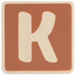 Lettertreinen*Prénatal houten namentrein letter K Dark Orange Bown