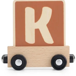Lettertreinen*Prénatal houten namentrein letter K Dark Orange Bown