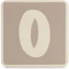 Lettertreinen*Prénatal houten namentrein letter O Taupebrown