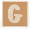 Lettertreinen*Prénatal houten namentrein letter G Brownie