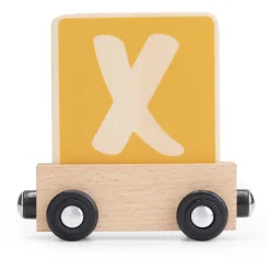 Lettertreinen*Prénatal houten namentrein letter X Yellow