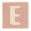 Lettertreinen*Prénatal houten namentrein letter E Dark Pink