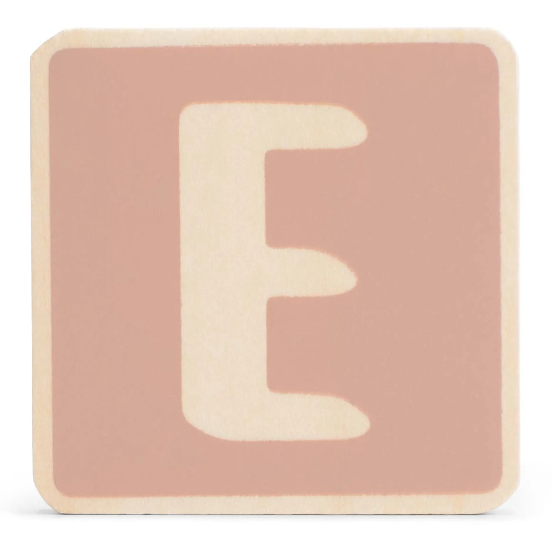 Lettertreinen*Prénatal houten namentrein letter E Dark Pink