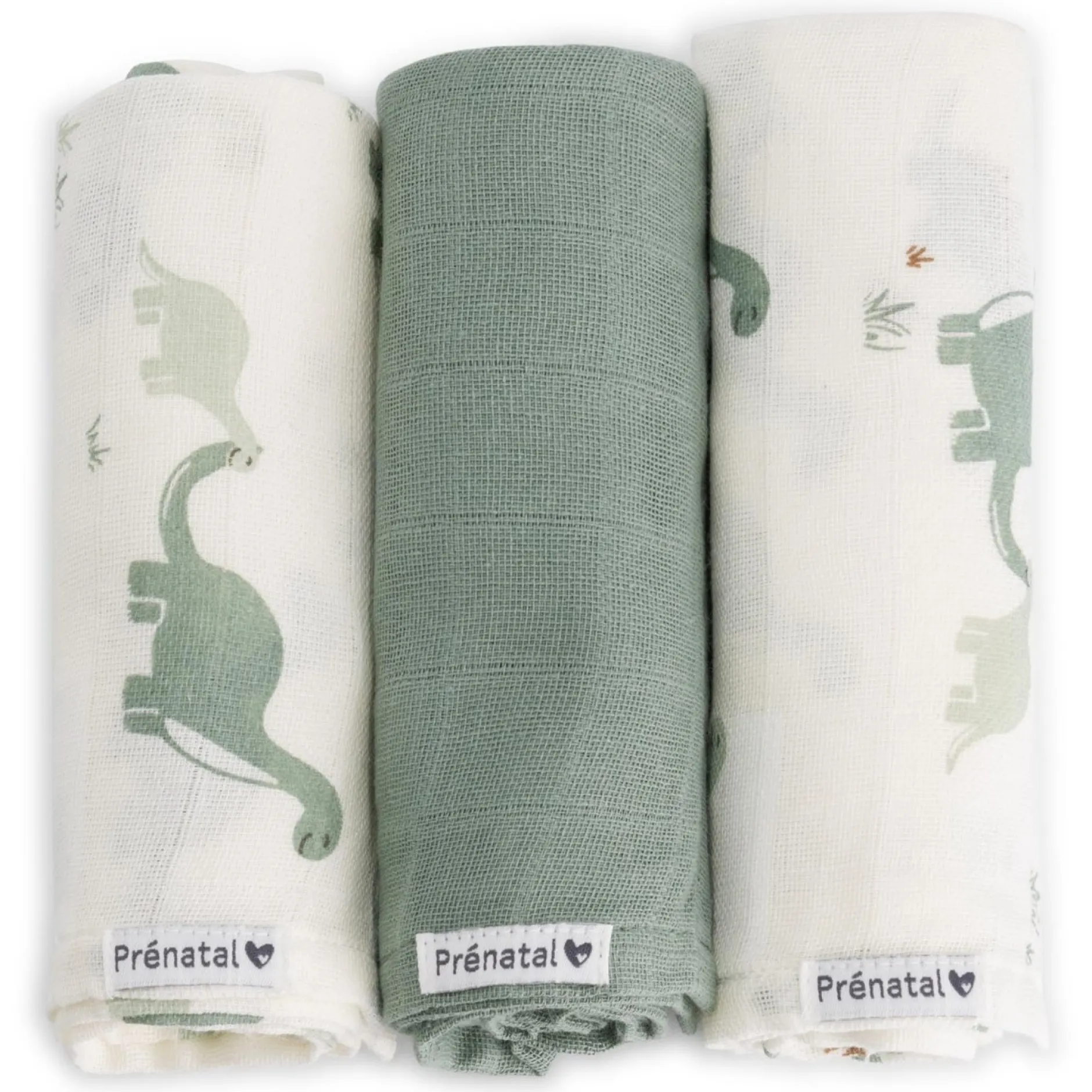 Doeken & Luiers*Prénatal hydrofiele luiers Dino 3 stuks multi