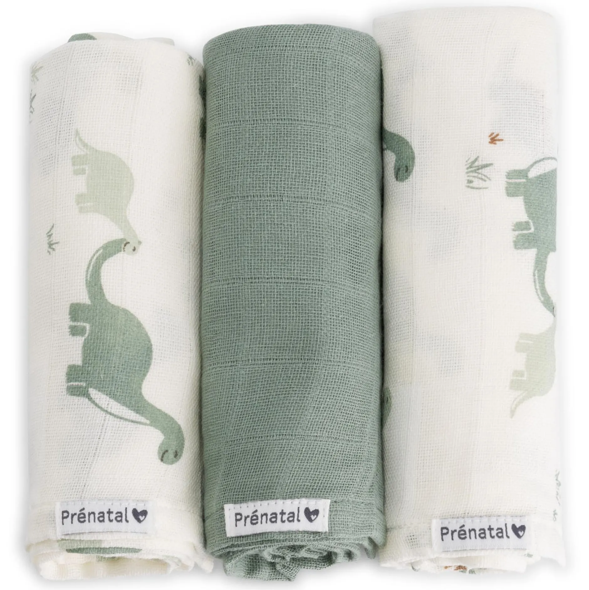 Doeken & Luiers*Prénatal hydrofiele luiers Dino 3 stuks multi