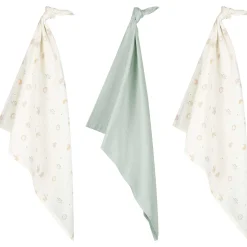 Doeken & Luiers*Prénatal hydrofiele luiers kleine vriendjes 3 stuks  mint