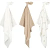 Doeken & Luiers*Prénatal hydrofiele luiers beer 3 stuks  beige