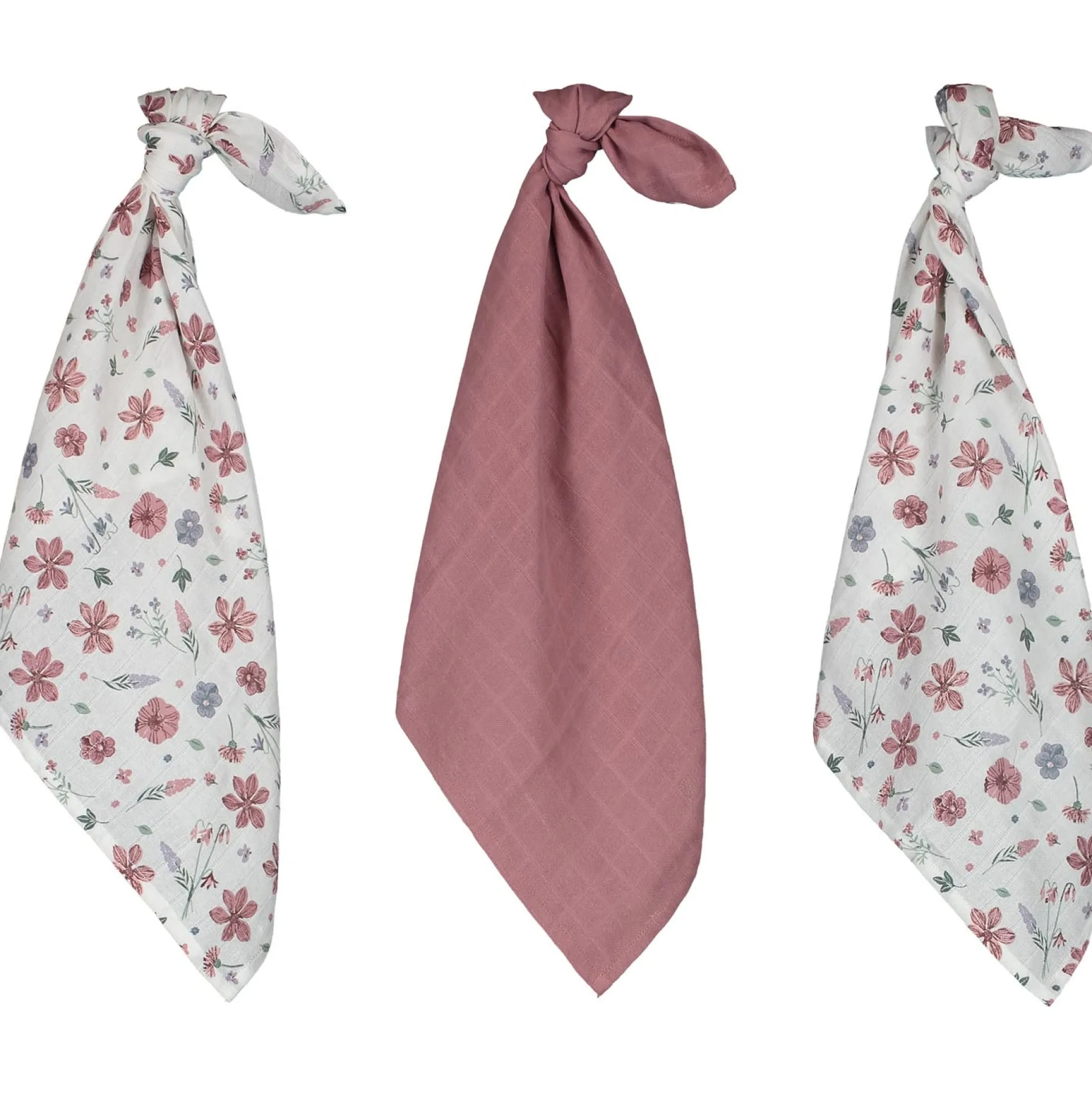 Doeken & Luiers*Prénatal hydrofiele luiers Bloem 3 stuks roze