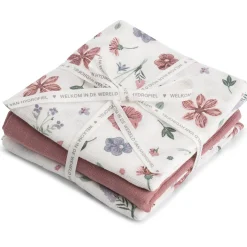 Doeken & Luiers*Prénatal hydrofiele luiers Bloem 3 stuks  roze