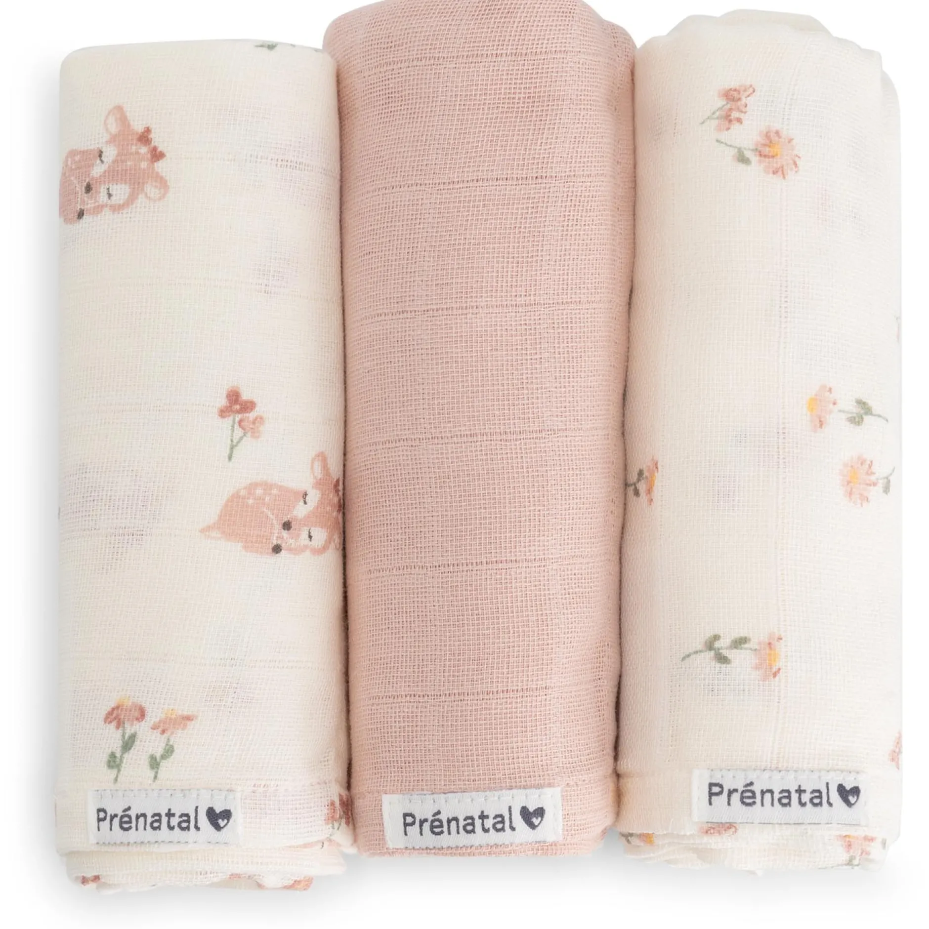Doeken & Luiers*Prénatal hydrofiele luiers Hert 3 stuks multi