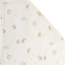 Monddoekjes|Monddoekjes*Prénatal hydrofiele monddoek kleine vriendjes 3 stuks wit