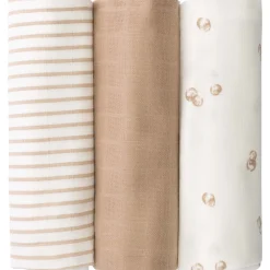 Monddoekjes|Monddoekjes*Prénatal hydrofiele monddoekjes 3 stuks  beige