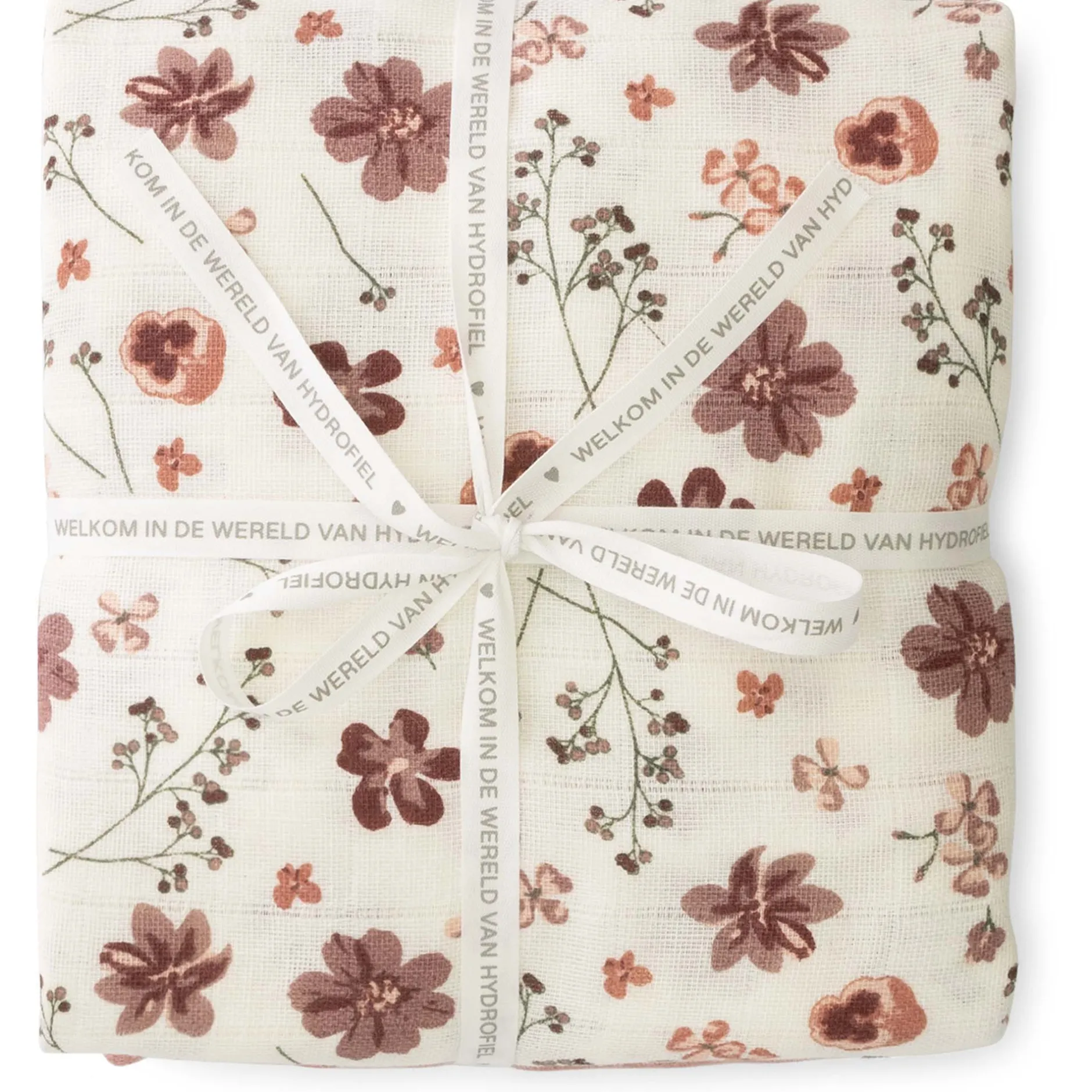 Doeken & Luiers*Prénatal hydrofiele multidoeken bloemen 2 stuks roze