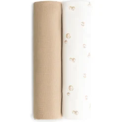 Doeken & Luiers*Prénatal hydrofiele multidoeken soon 2 stuks  beige