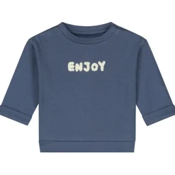 Mutsjes & Haarbandjes|Broeken*Prénatal &Joy newborn muts, sweater & broek teddy Dark Kobalt