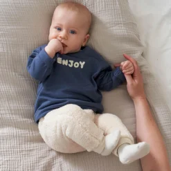 Broeken|Shirts & Vesten*Prénatal &Joy sweater & broek teddy Dark Ecru