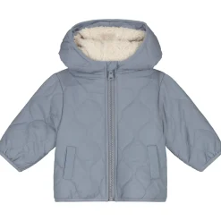 Jassen|Jassen*Prénatal kinder winterjas lange mouwen effen blauw Dark Milky Blue