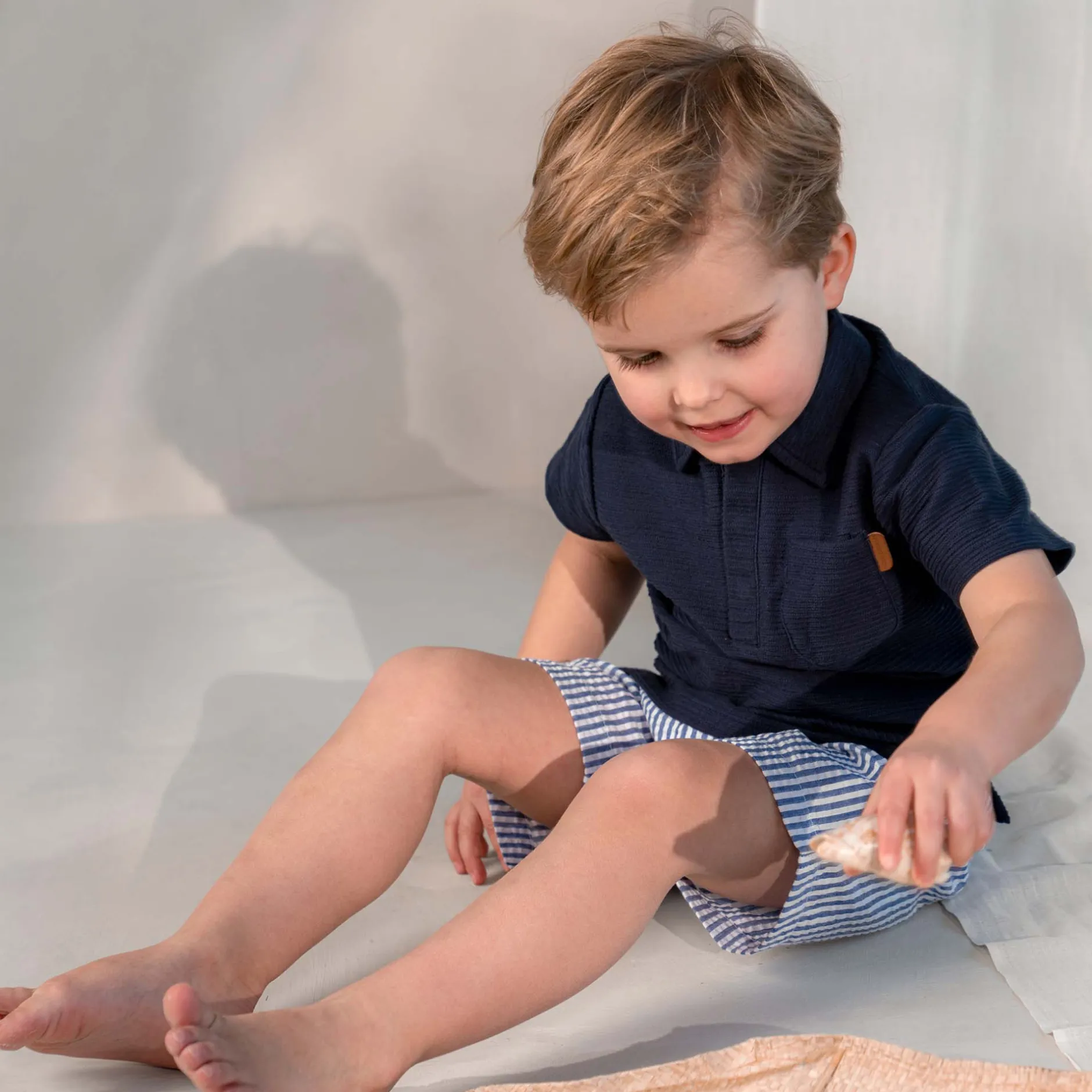 Zwemkleding|Zwembroeken*Prénatal kinder zwemshort strepen strepen blauw Blue