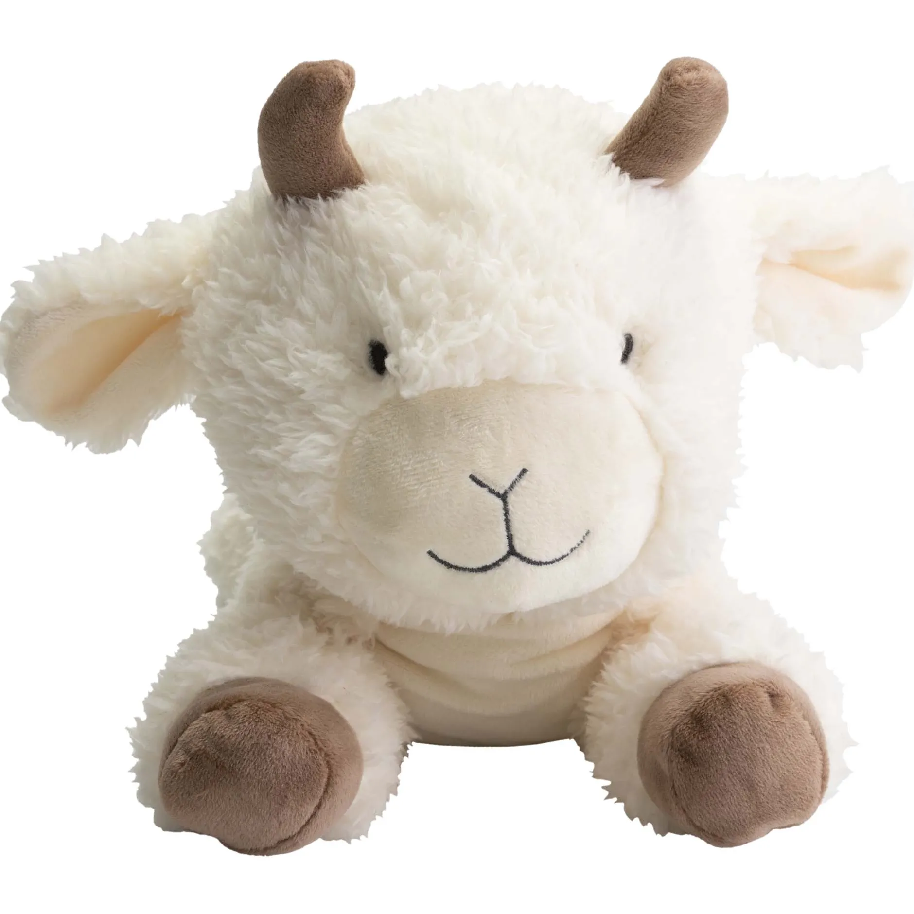 Knuffels*Prénatal knuffel geit 30cm Dark Off-White