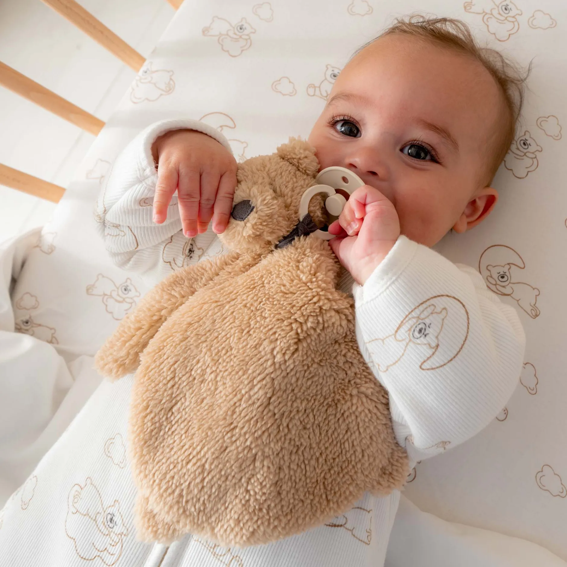 Knuffeldoekjes|Fopspenen & Accessoires*Prénatal knuffeldoekje beer beige