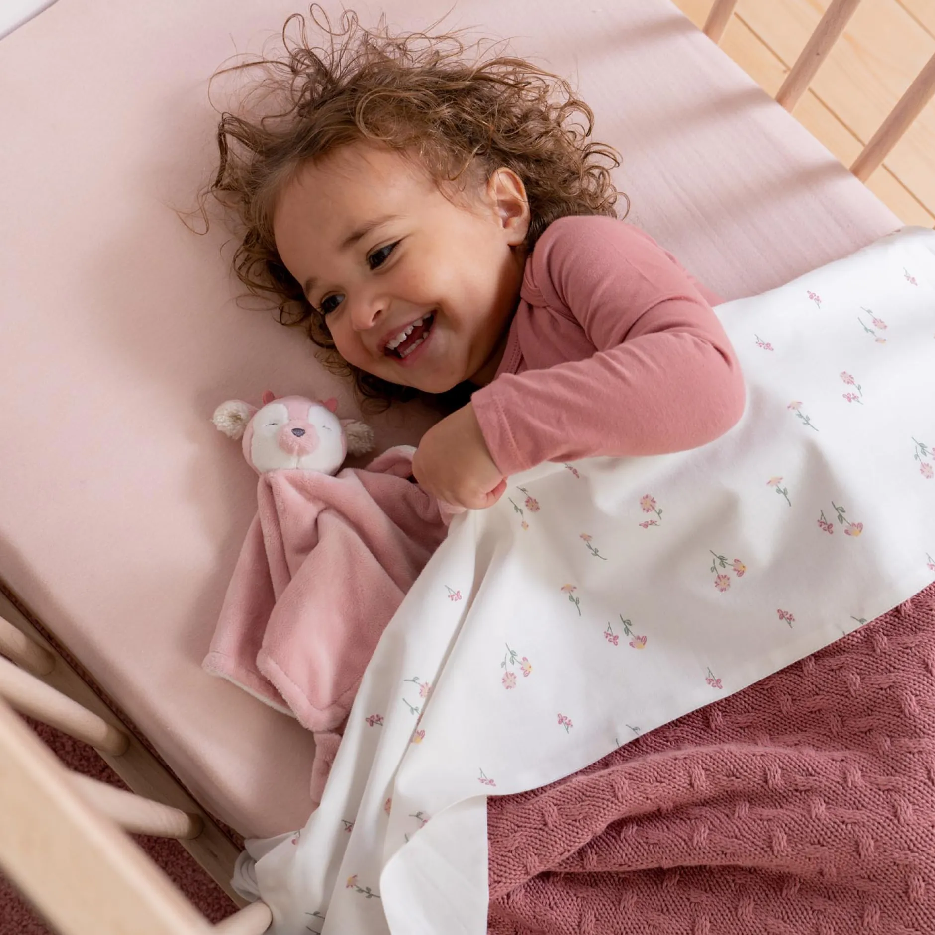 Knuffeldoekjes*Prénatal knuffeldoekje hert Powder Pink