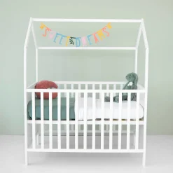 Ledikanten*Prénatal ledikant bed/huisje Bauke White
