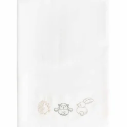 Lakens*Prénatal ledikantlaken Kleine Vriendjes wit