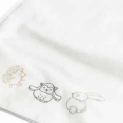 Lakens*Prénatal ledikantlaken Kleine Vriendjes wit